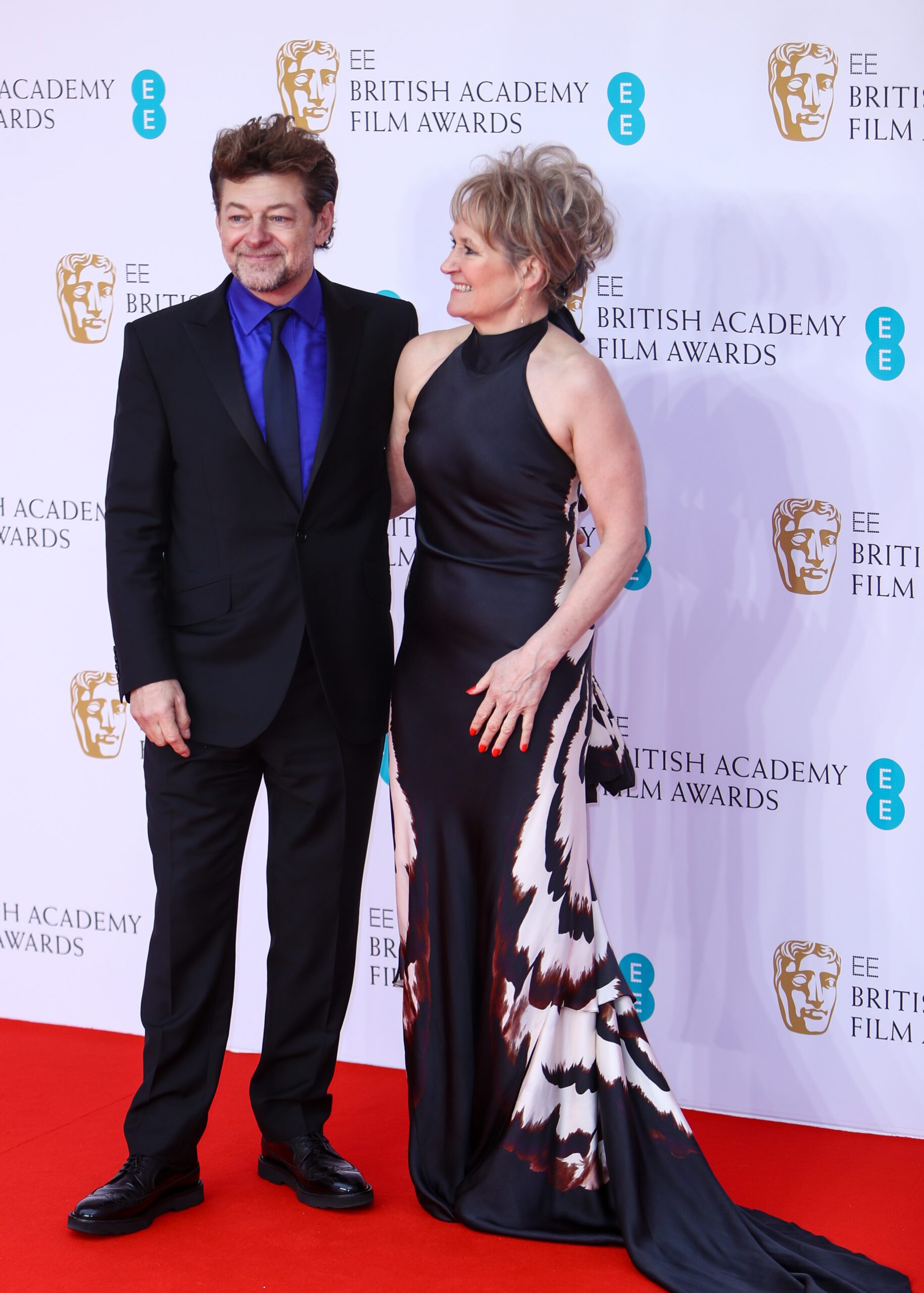 Lorraine Ashbourne and husband Andy Serkis at the 75th British Academy Film Awards in 2022
