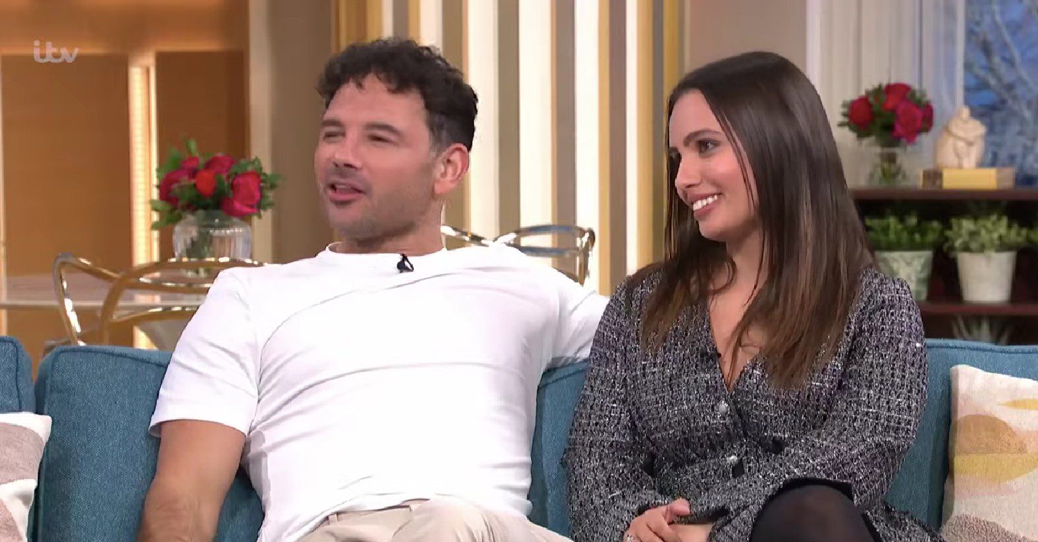 Ryan Thomas and his Dancing On Ice partner on This Morning