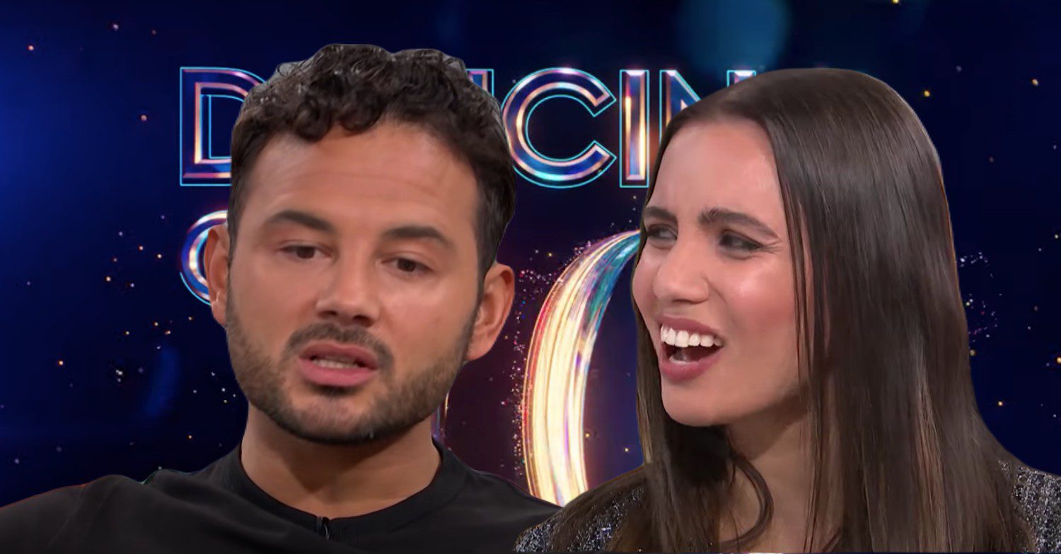 Dancing On Ice Logo with Ryan Thomas and partner