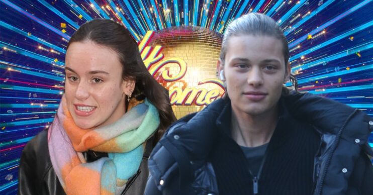 Ellie Leach and Bobby Brazier / Strictly logo
