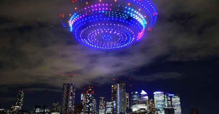 Spaceship above London