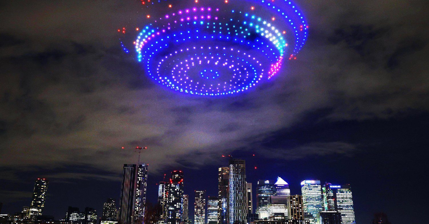 Spaceship above London