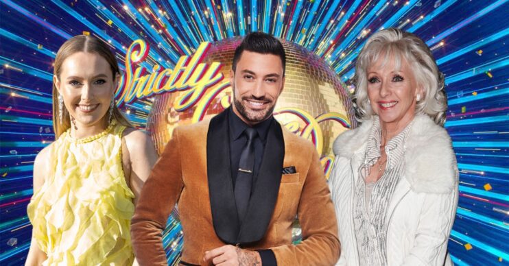 Rose Ayling Ellis / Strictly star Giovanni Pernice / Debbie McGee