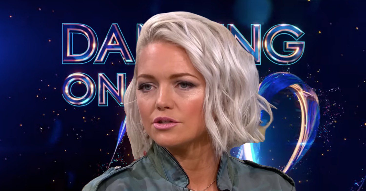 Dancing On Ice logo with Hannah Spearritt