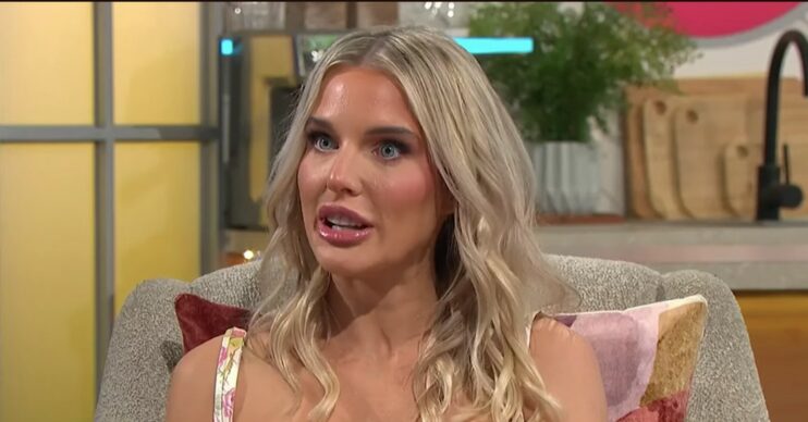 Helen Flanagan talking on Lorraine