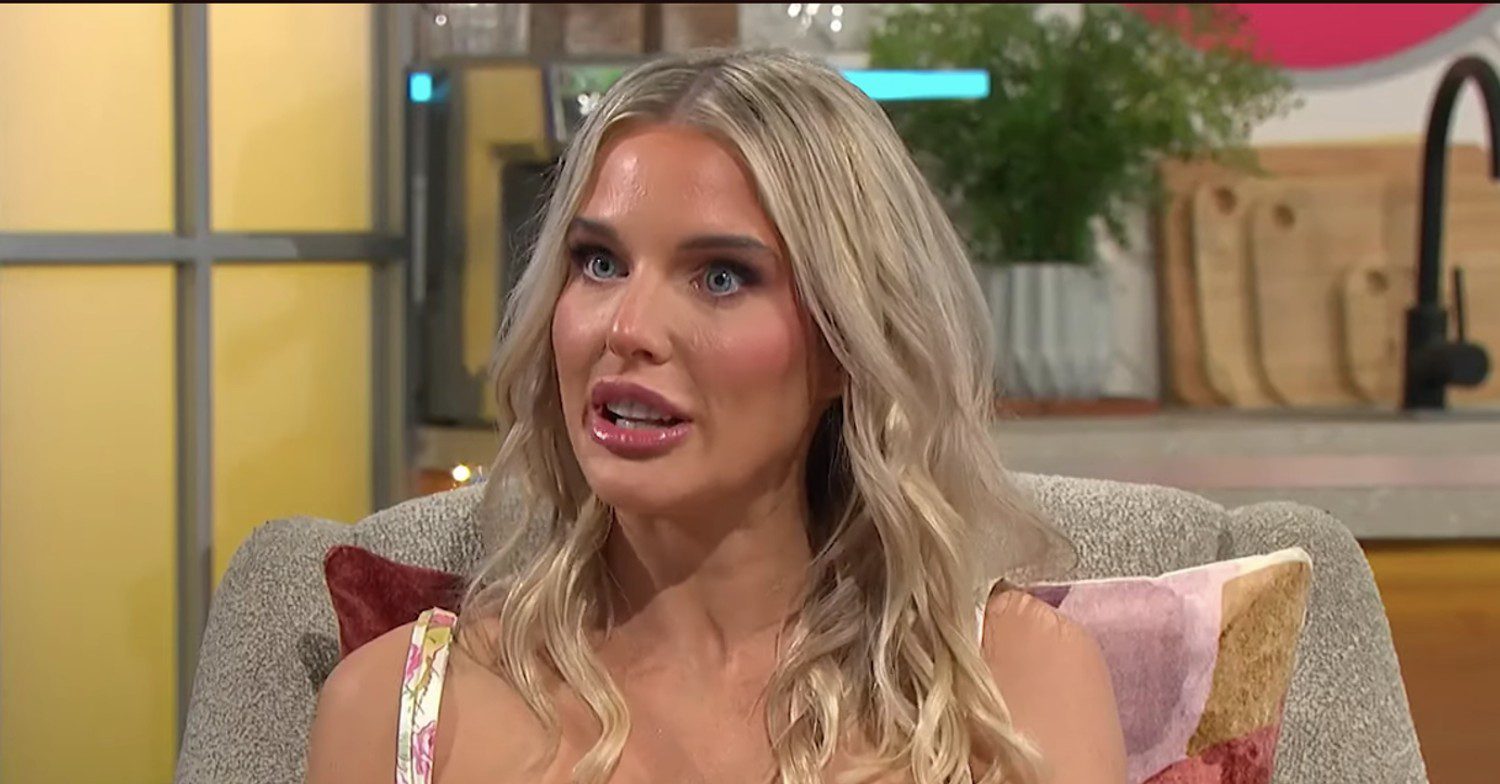 Helen Flanagan talking on Lorraine