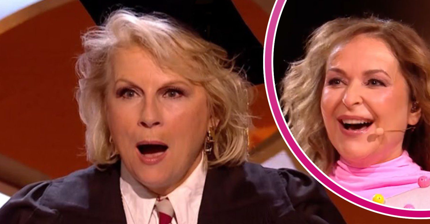 Jennifer Saunders and Julia Sawalha on The Masked Singer