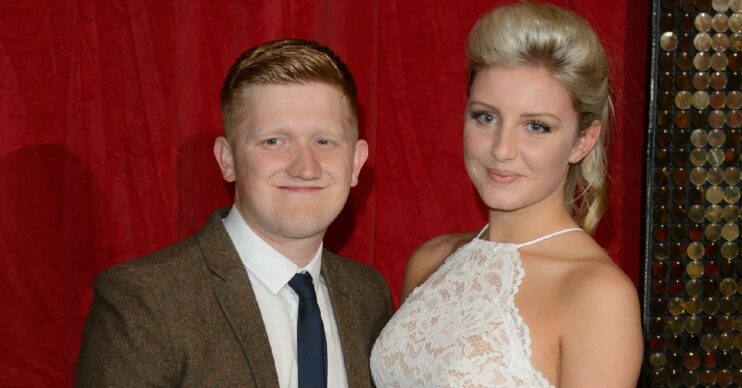 Sam Aston and wife Briony