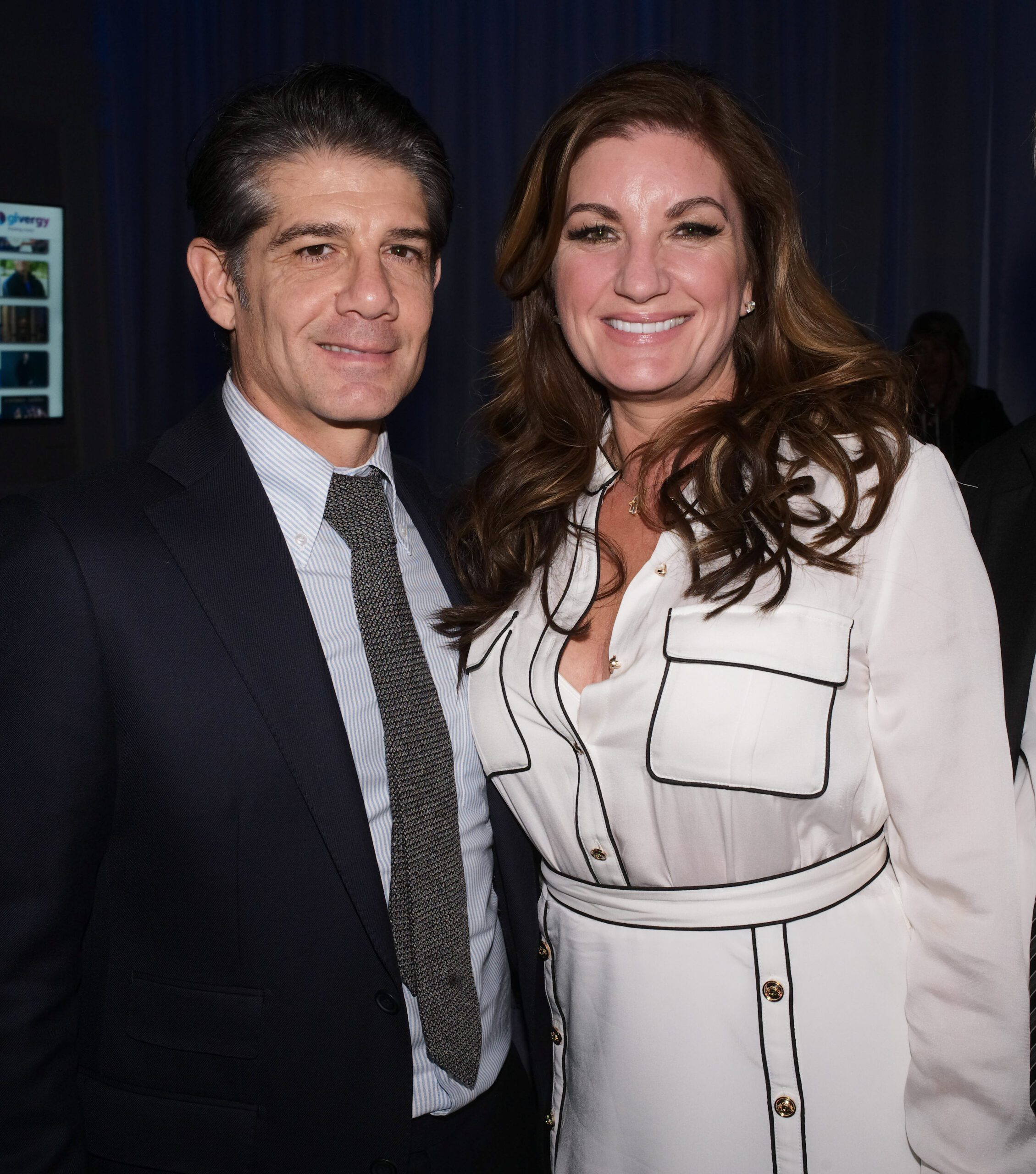 Karren and Paul Peschisolido at the Wellbeing of Women Gala in Grosvenor Square in 2018
