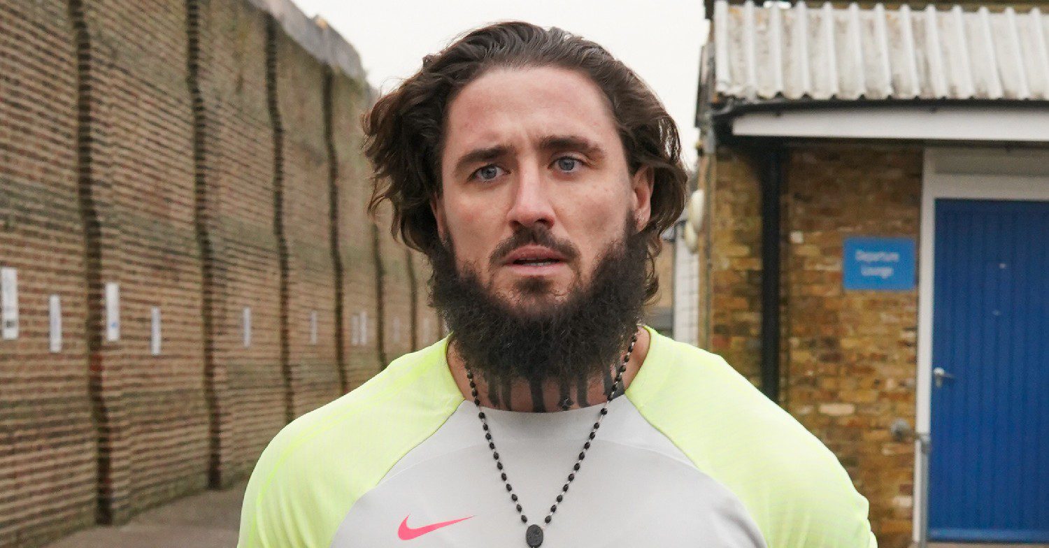 Stephen Bear leaving prison