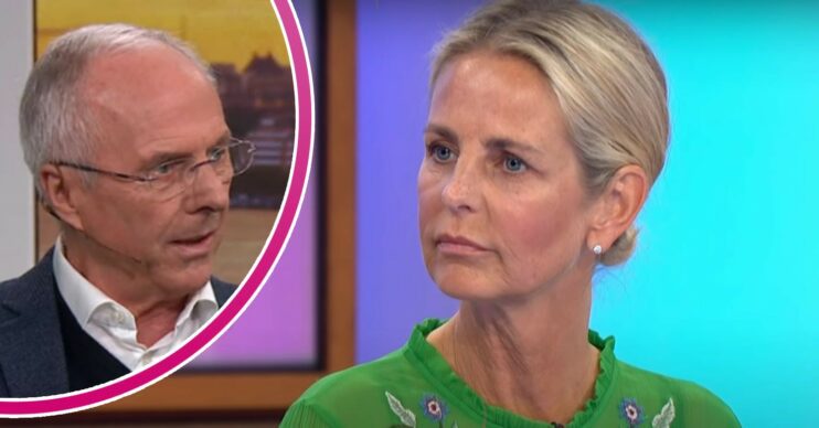 Sven-Göran Eriksson and Ulrika Johnson interviewed on television
