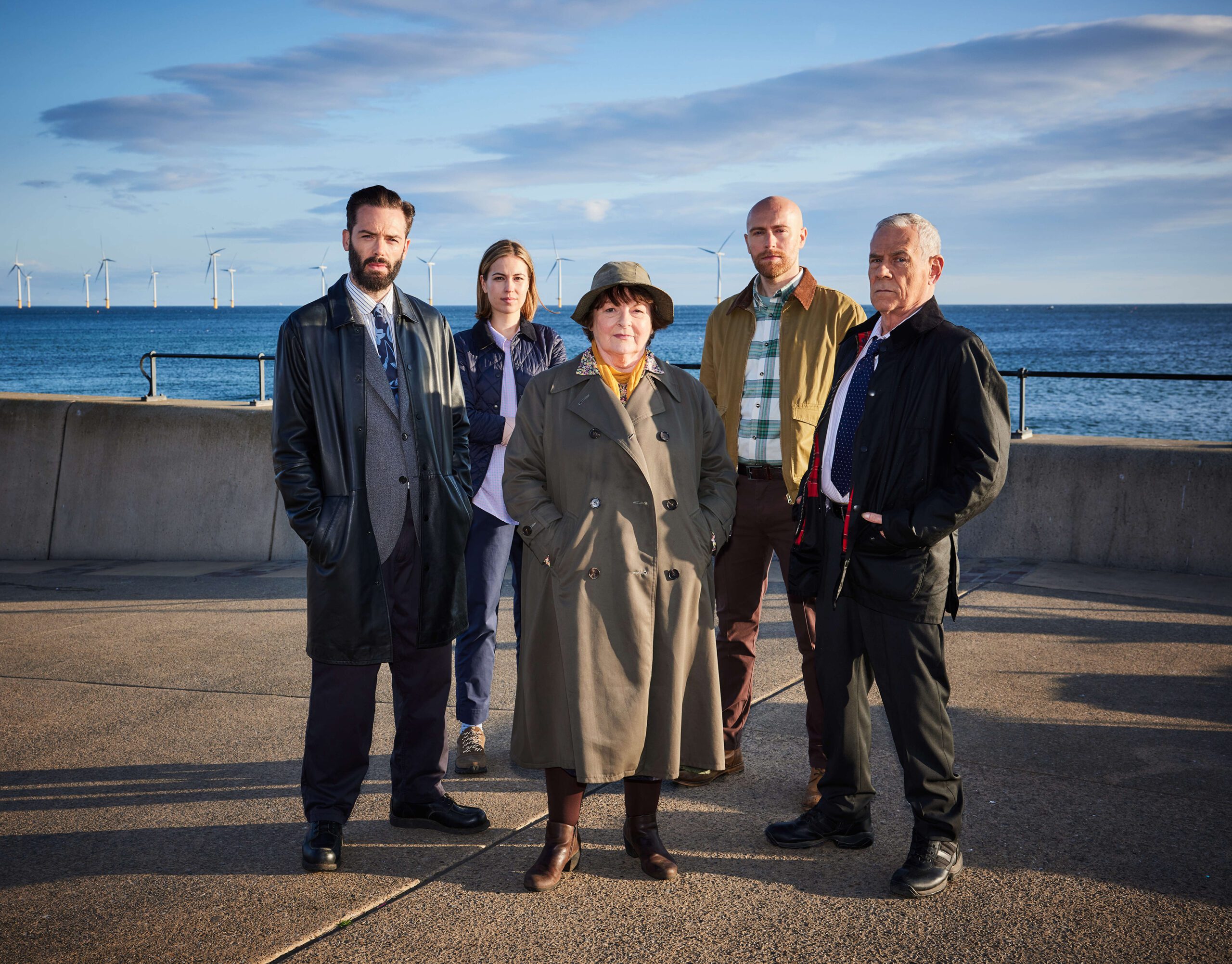 David Leon as DI Joe Ashworth, Rhiannon Clements as Steph, Brenda Blethyn as DCI Vera Stanhope, Riley Jones as DC Mark Edwards and Jon Morrison as DS Kenny Lockhart