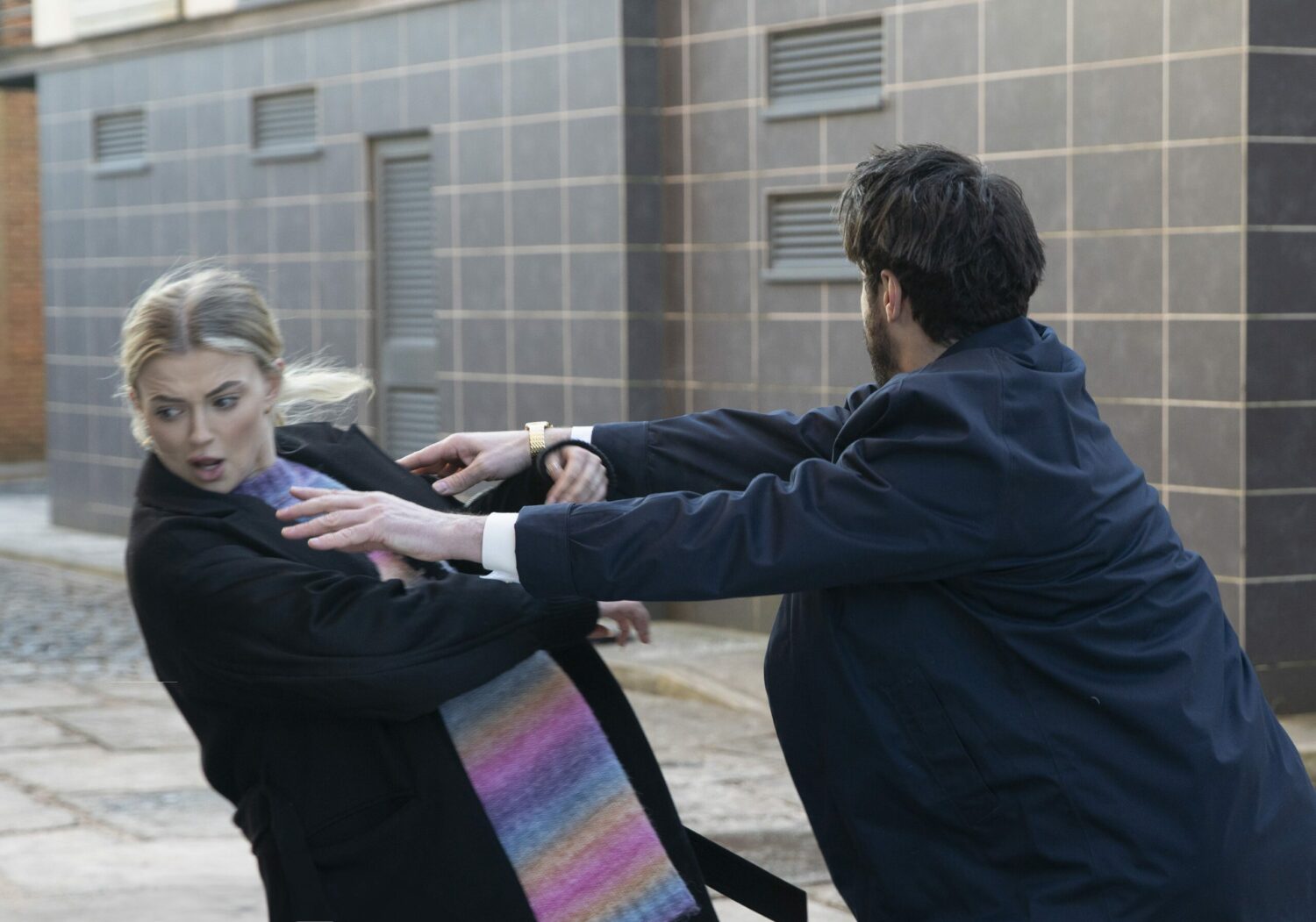 Coronation Street spoilers: Bethany looks scared as Adam pushes her out of the way of a speeding car