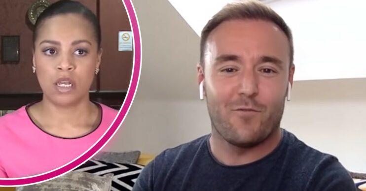 Tisha Merry and Alan Halsall talking in interviews
