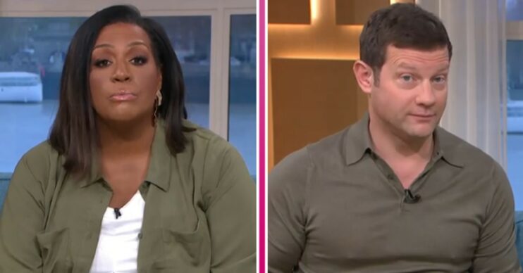 Alison Hammond and Dermot O'Leary on This Morning on ITV