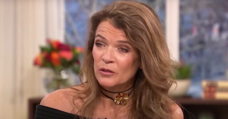 Annabel Croft looks concerned as she speaks