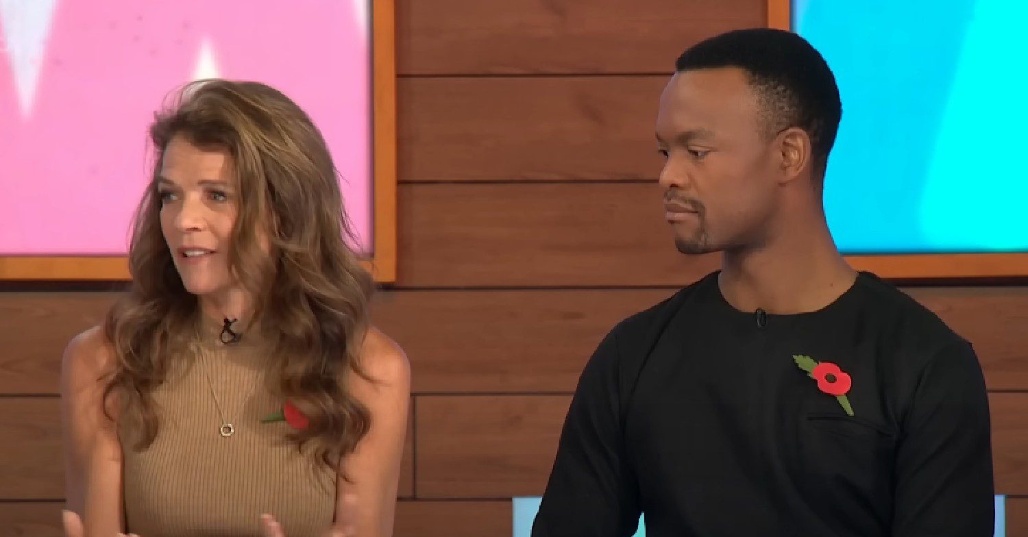 Strictly stars Annabel Croft and Johannes Radebe on Loose Women