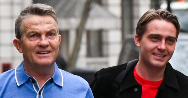 Bradley Walsh and Barney Walsh smiling