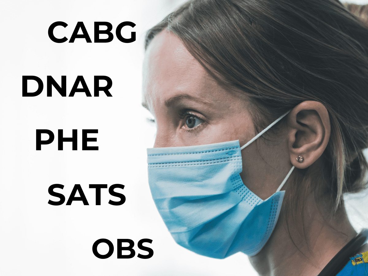 Breathtaking on ITV medical jargon, terms, acronyms, abbreviations