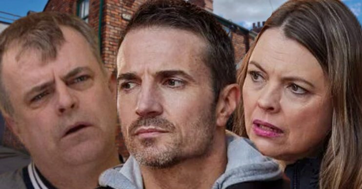 Coronation Street's Steve, Tommy, Tracy, the background of the Rovers
