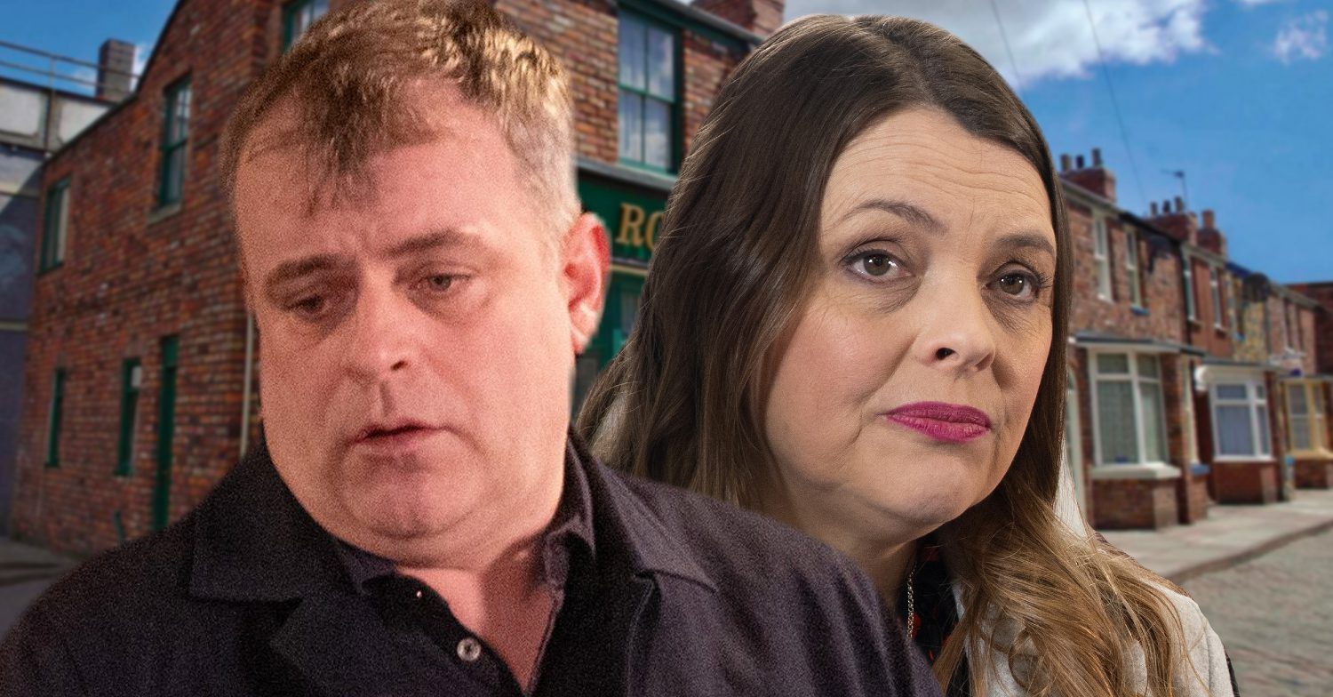 Coronation Street's Steve, Tracy, the background of the Rovers