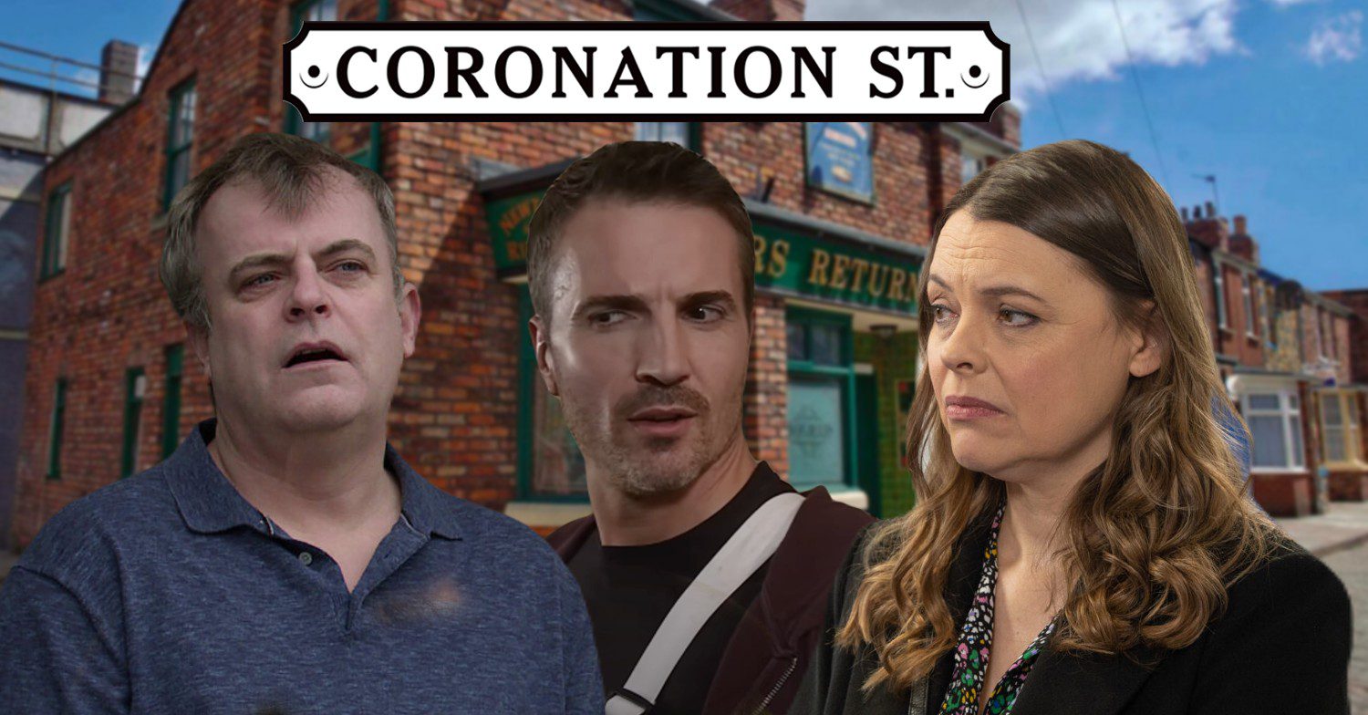 Composite image of Steve, Tommy and Tracy on Coronation Street (Credit: ITV/Composite: ED!)