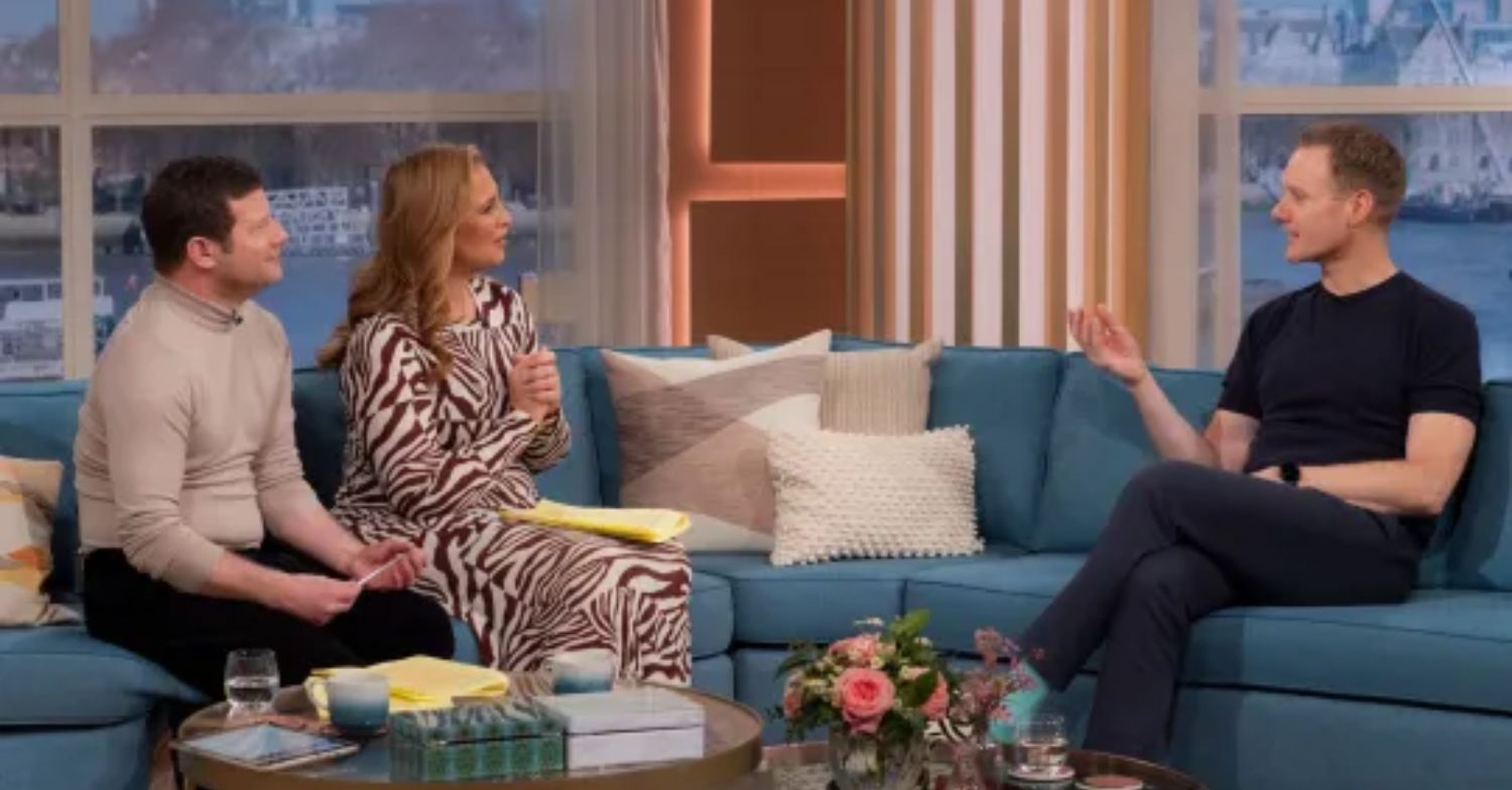 Dan Walker talking to Dermot O'Leary and Josie Gibson on This Morning
