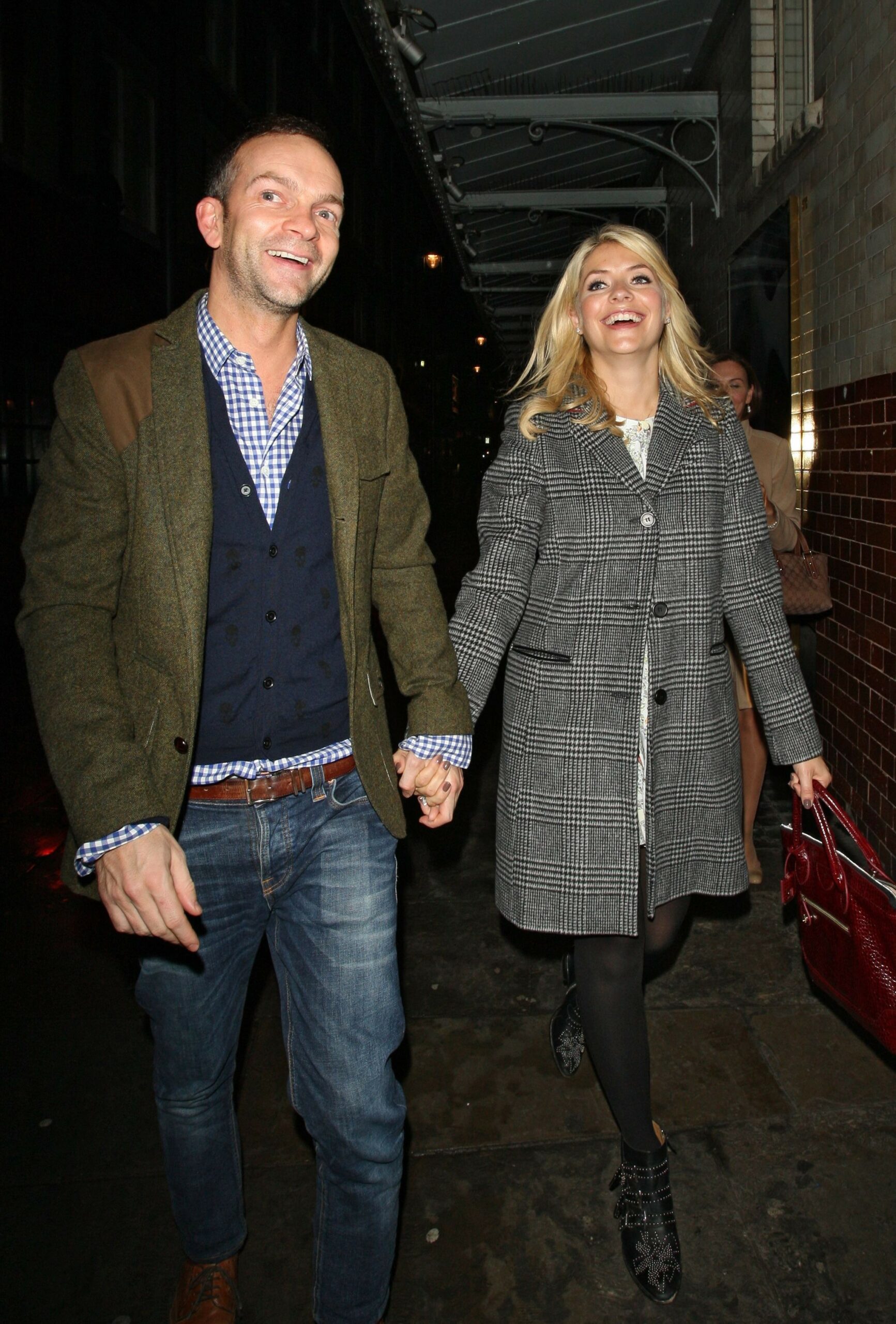 Holly Willoughby smiling with husband Dan 