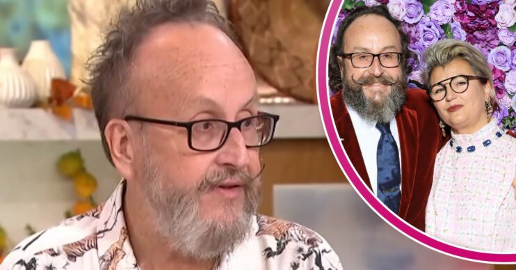 Dave Myers on This Morning and smiling with his wife Liliana