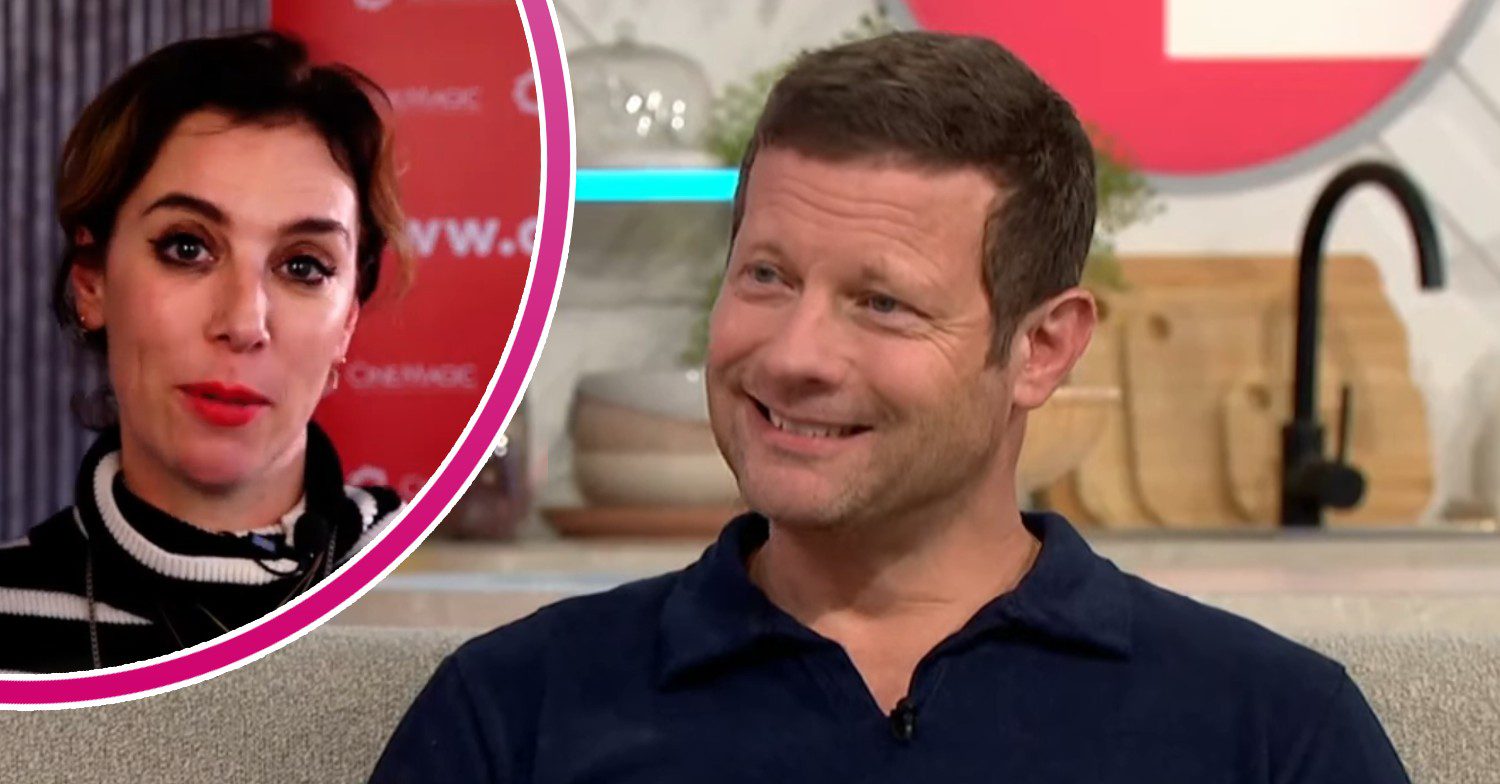 Dermot O'Leary with wife in bubble