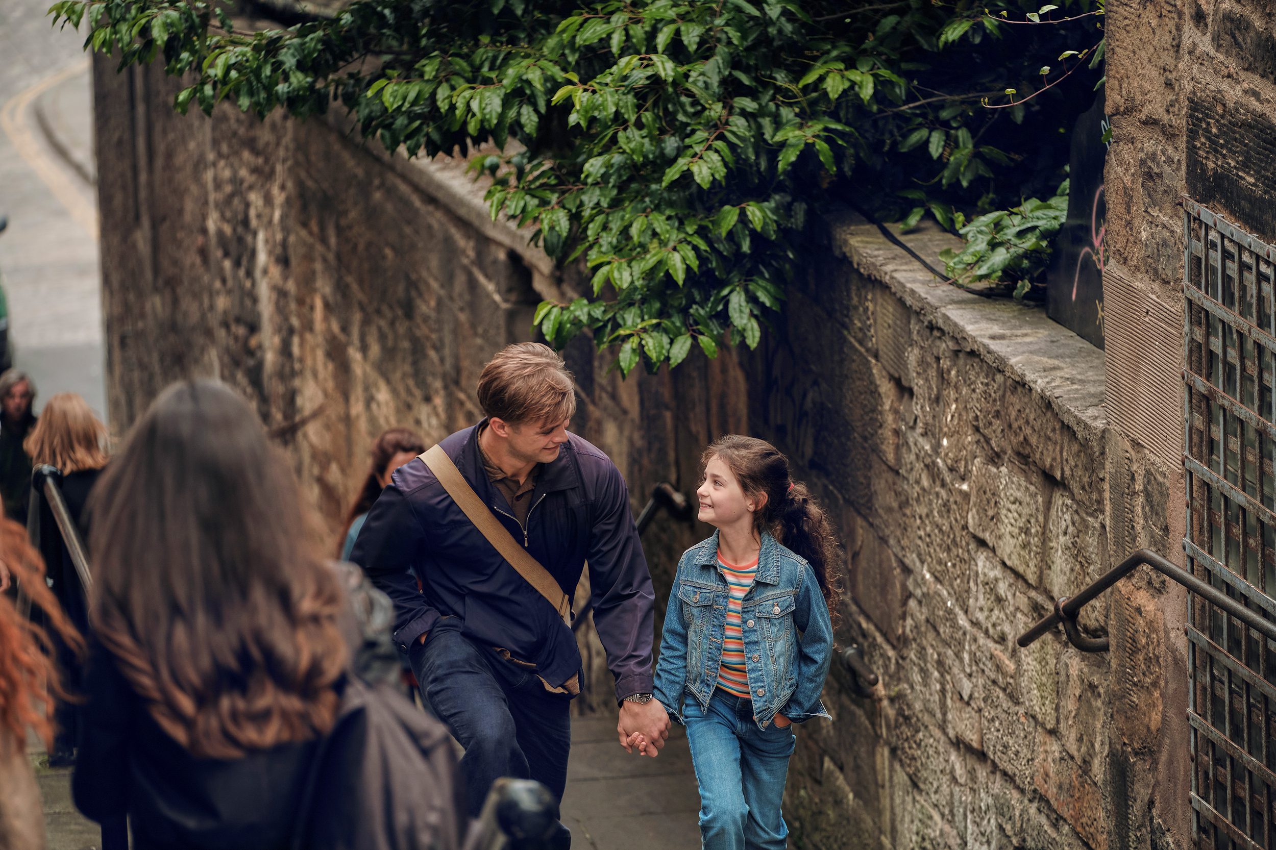 Dexter takes daughter Jasmine to see Edinburgh in One Day