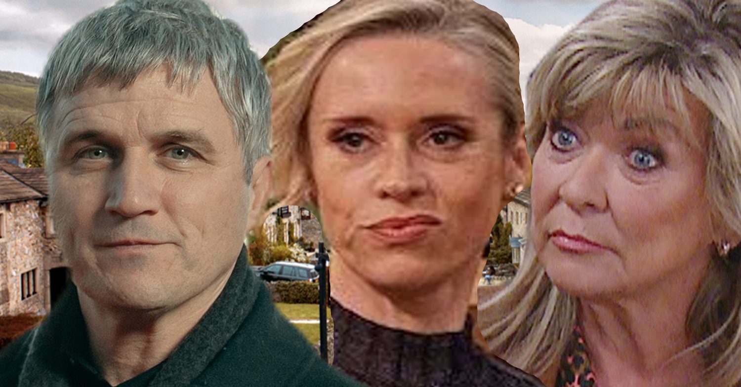 Emmerdale's Caleb, Ruby, Kim, the background of the Dales