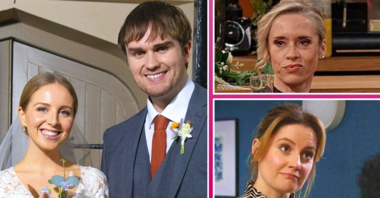 Emmerdale first look comp image: Belle, Tom, Ruby, Ella (Credit: ITV/Comp ED!)