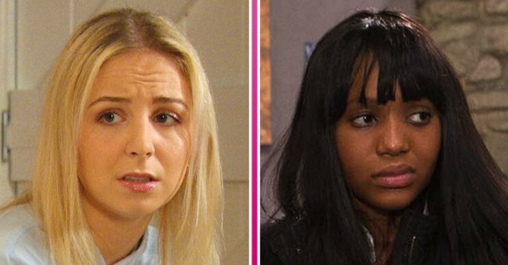 Comp image for Who Did Belle kill in Emmerdale? Belle Dingle and Gemma Andrews (Credit: ITV/Shutterstock/compED!)