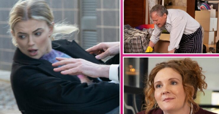 Coronation Street spoilers comp image: Bethany, Roy, Fiz (Credit: ITV/Comp ED!)