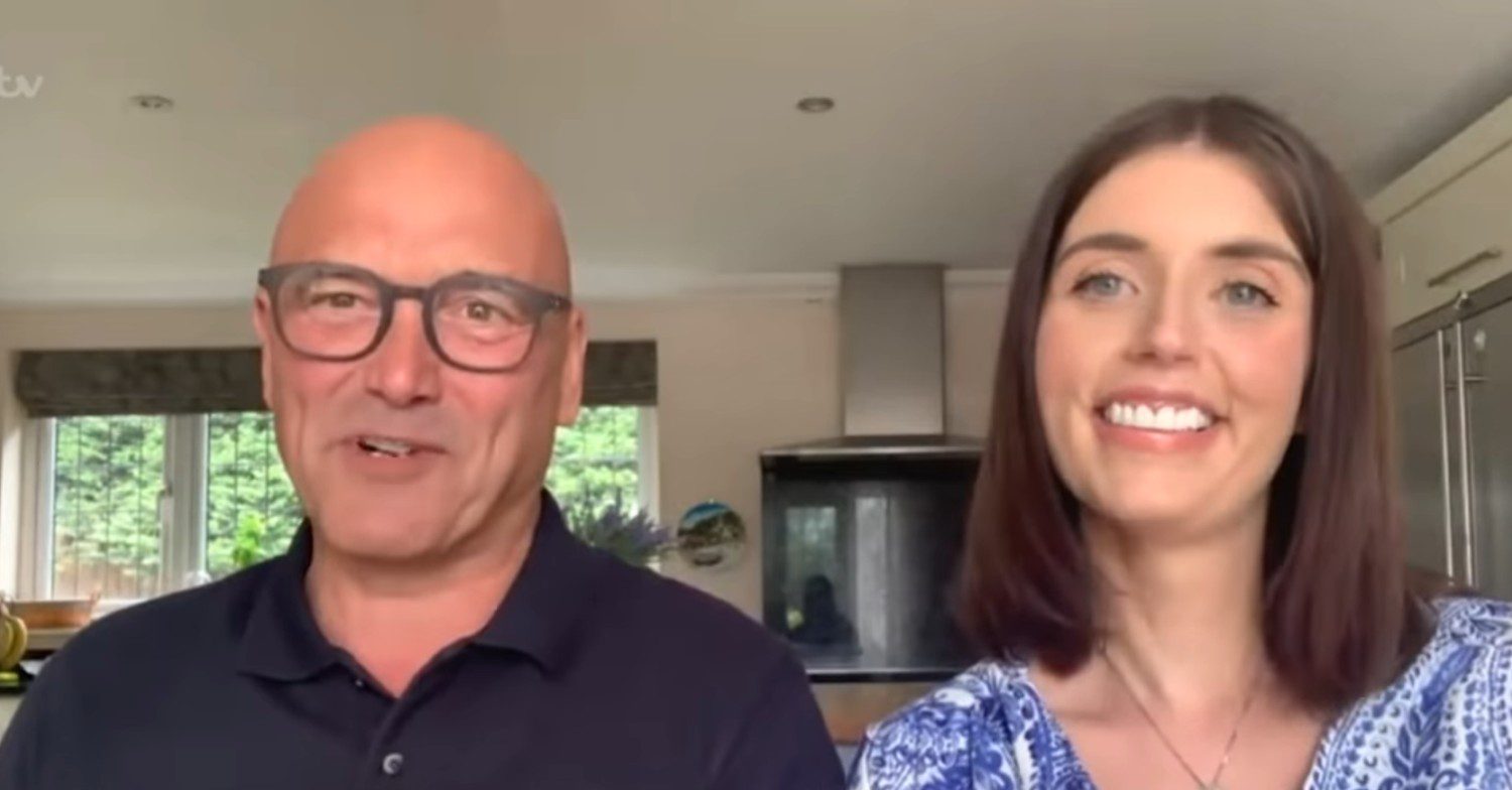 Gregg Wallace and his wife in their kitchen