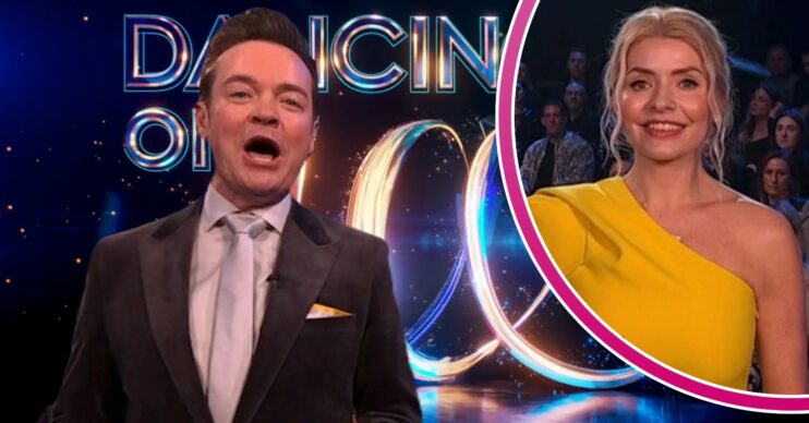 Stephen Mulhern and Holly Willoughby on Dancing On Ice