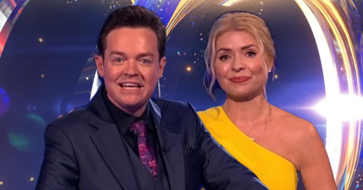 Stephen Mulhern and Holly Willoughby on Dancing On Ice