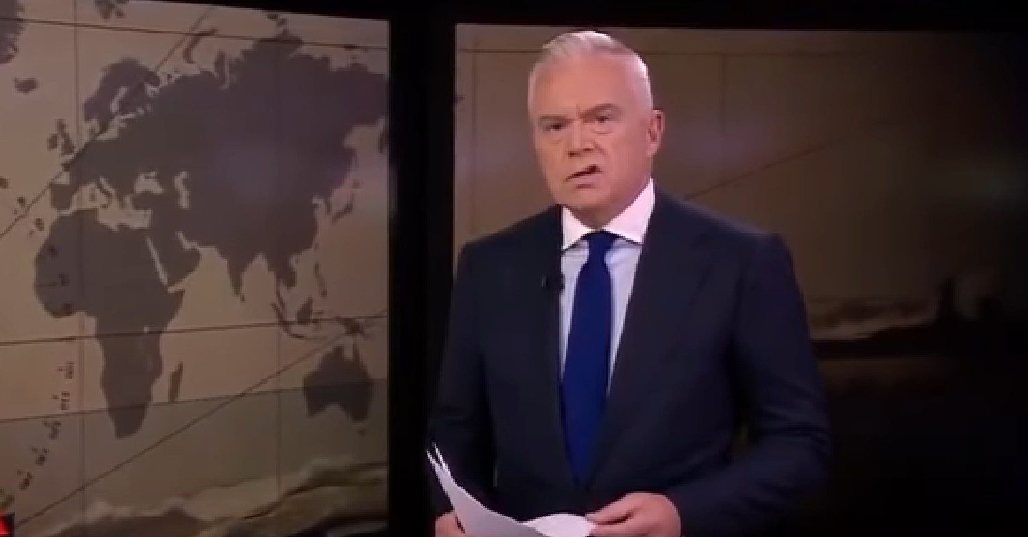 Huw Edwards reporting for the BBC