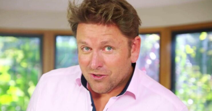 James Martin looks to camera