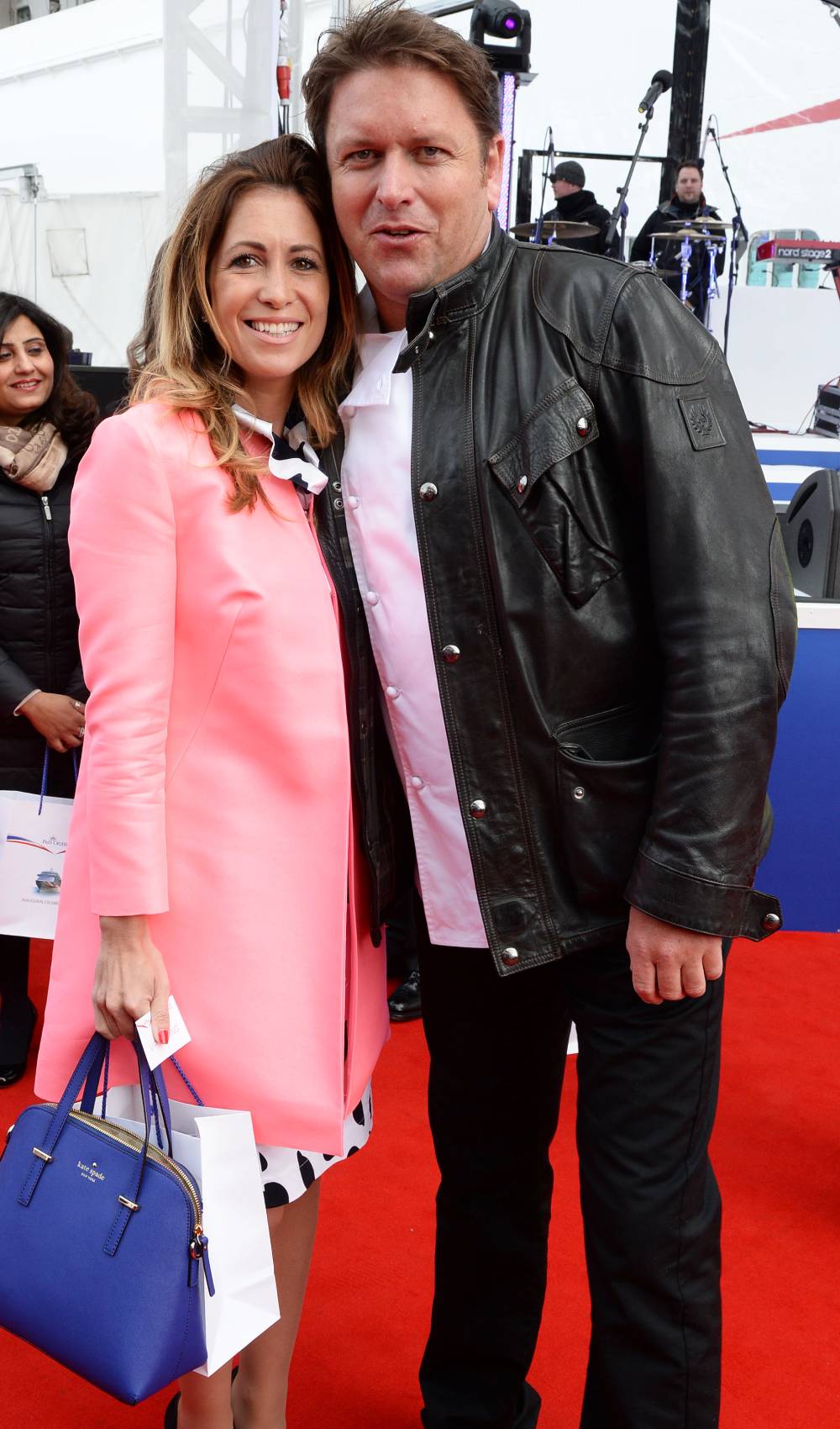James Martin poses for a pic with girlfriend Louise