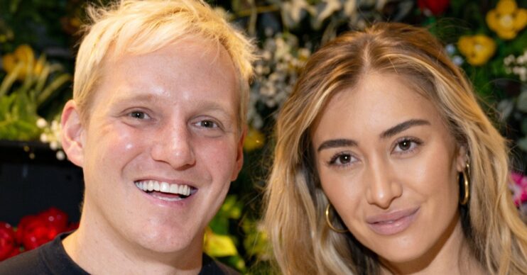 Jamie Laing and Sophie Habboo smiling
