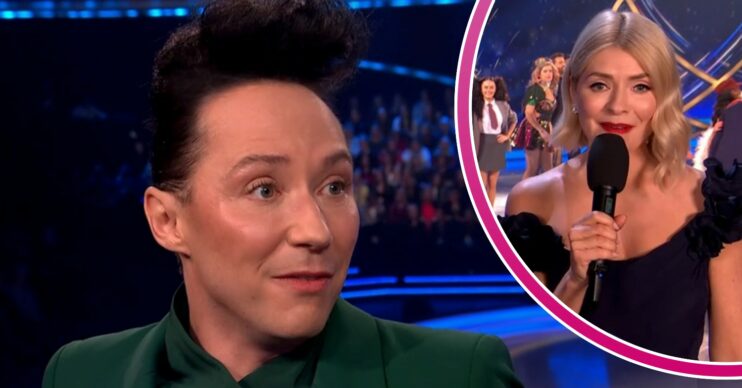 Johnny Weir and Holly Willoughby on Dancing On Ice