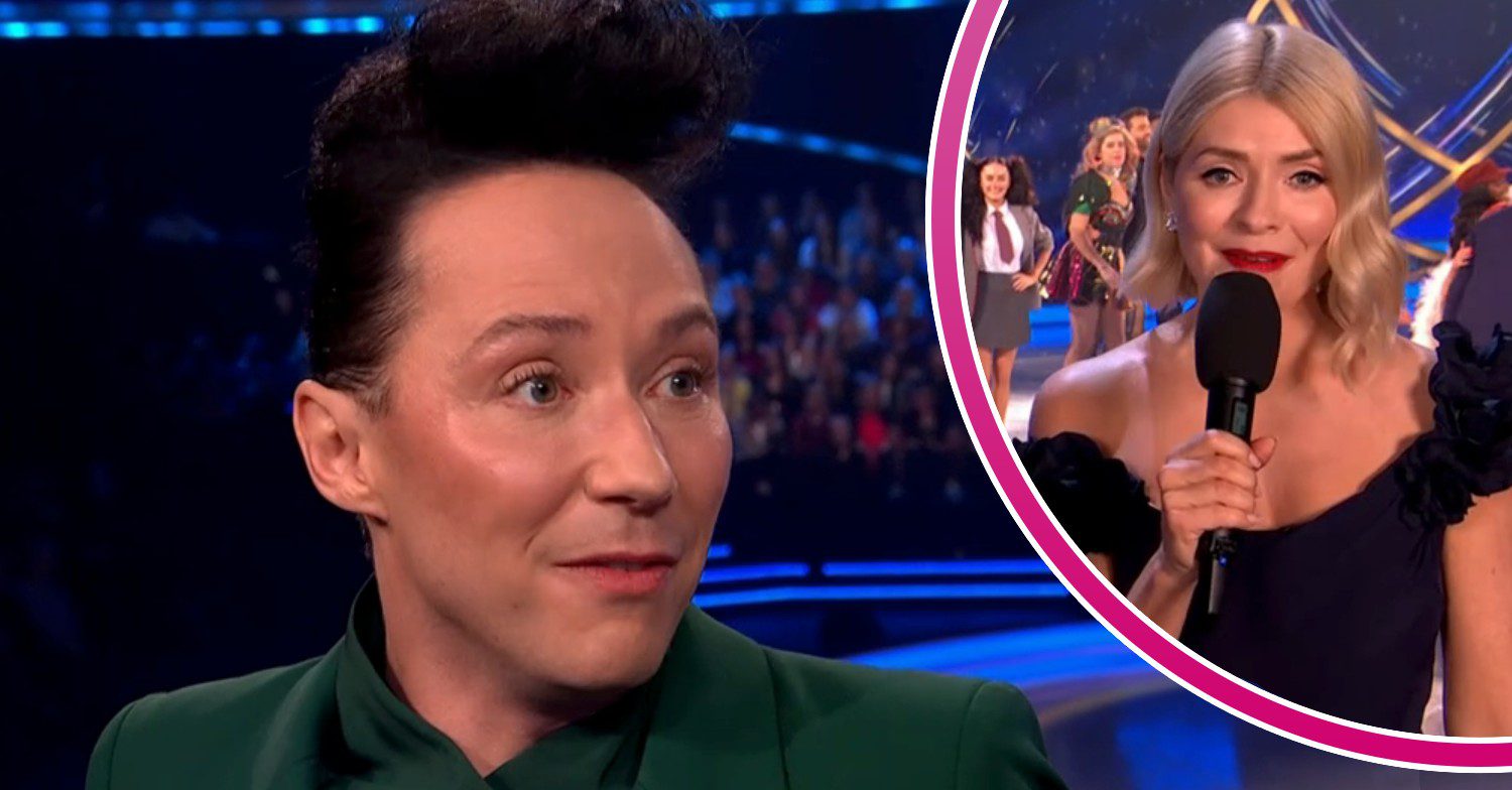 Johnny Weir and Holly Willoughby on Dancing On Ice