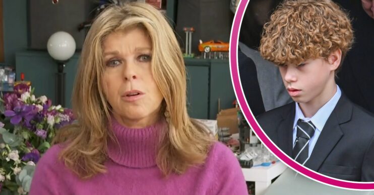 Kate Garraway in GMB interview and son Billy at Derek Draper's funeral