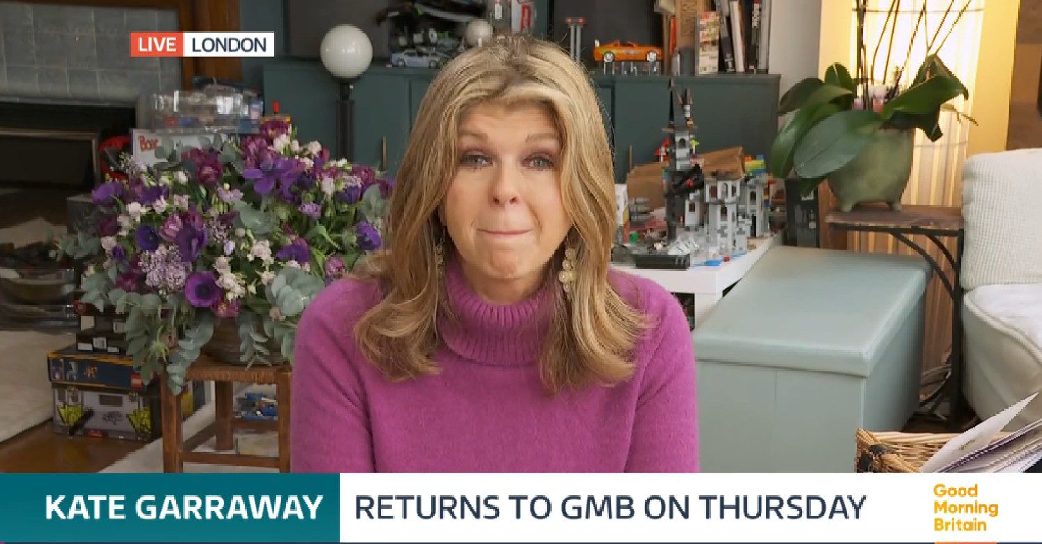 Kate Garraway speaking on GMB today
