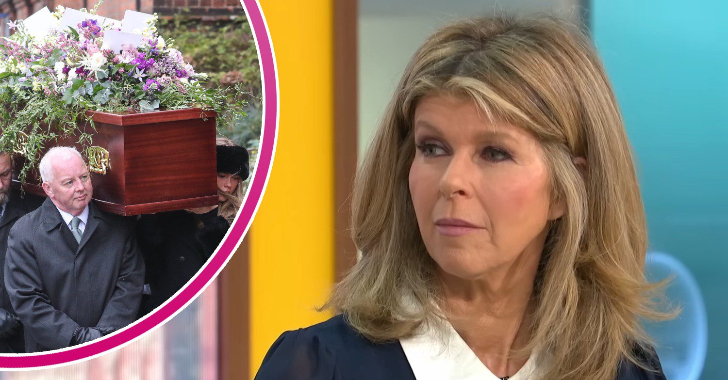 Kate Garraway back on GMB and inset Derek's coffin