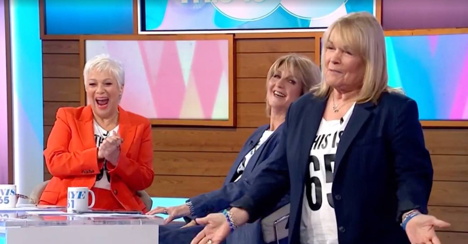 Linda Robson after her brave stunt on Loose Women today
