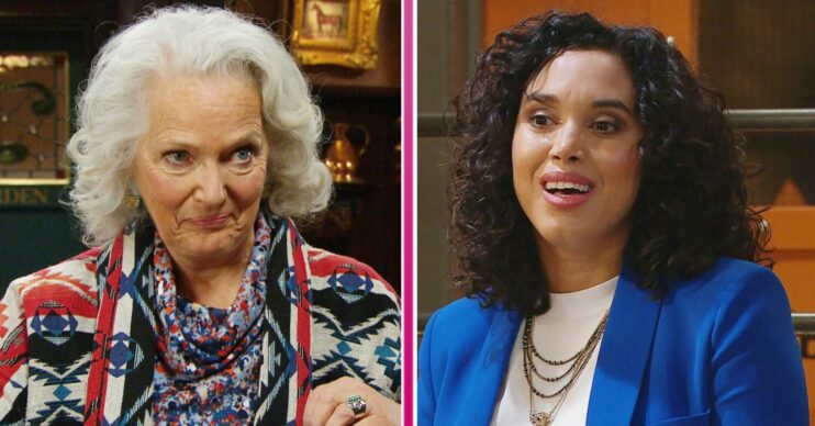 Composite of Mary and Suzy on Emmerdale; both smiling (Credit: ITV/Composite: ED!)