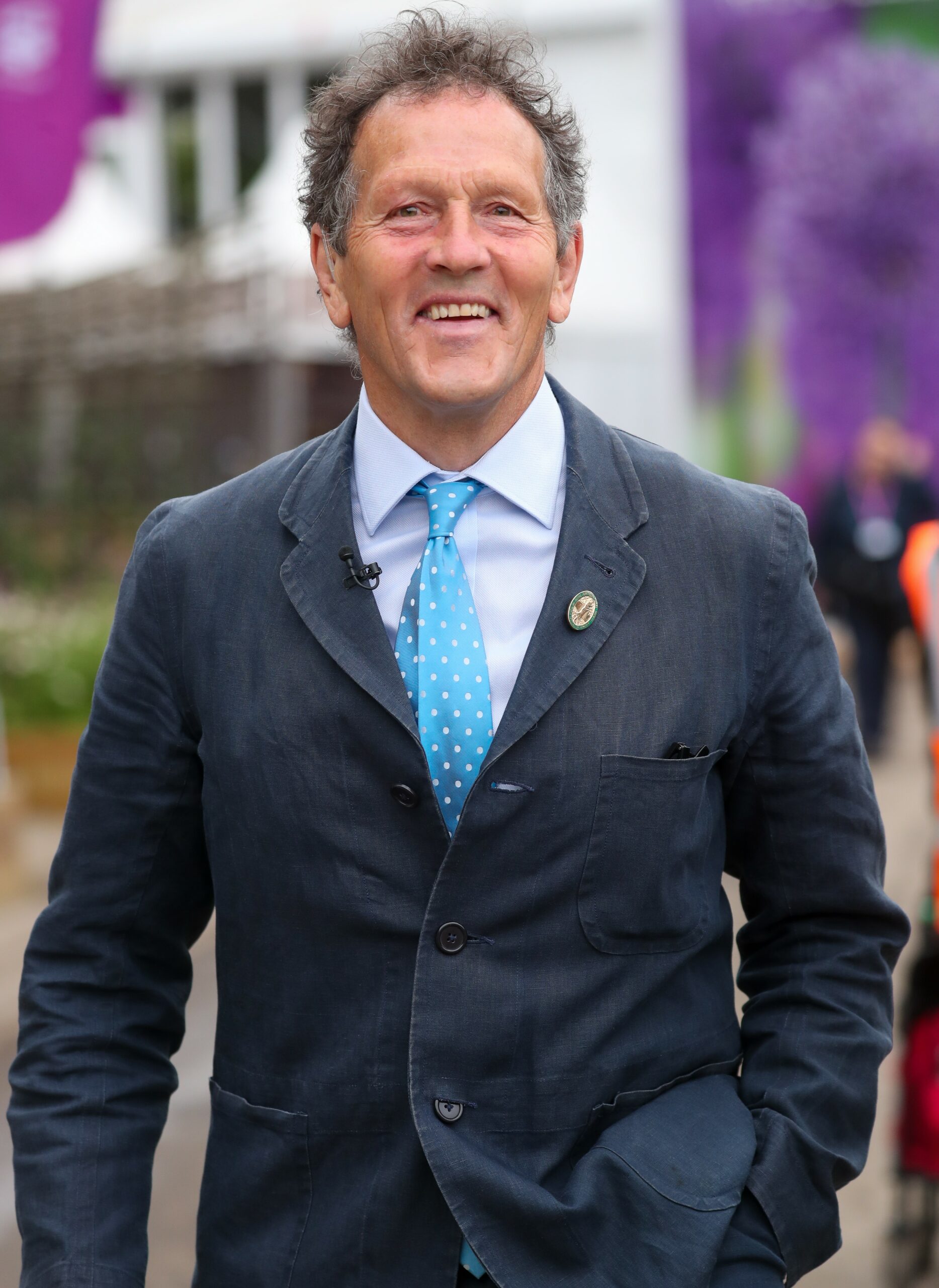 Monty Don smiling at Chelsea Flower Show